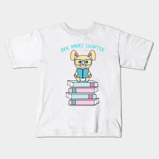 One more chapter, cute rabbit reading Kids T-Shirt